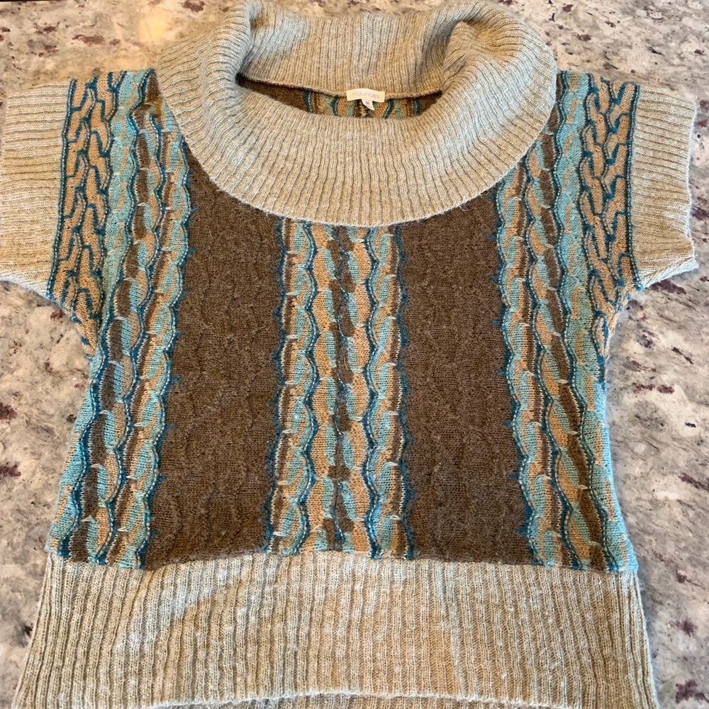 Cowl Neck short sleeve sweater